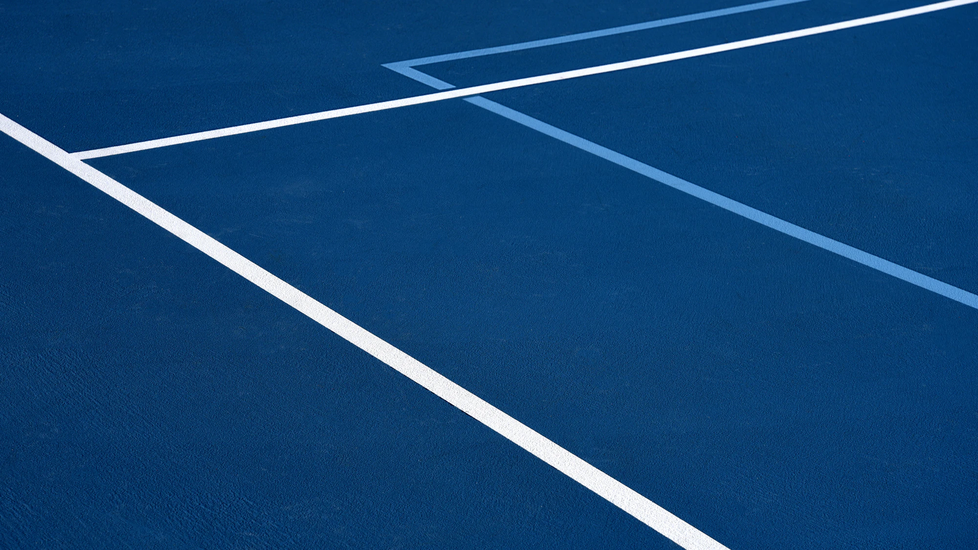 Wide view of an indoor court complex